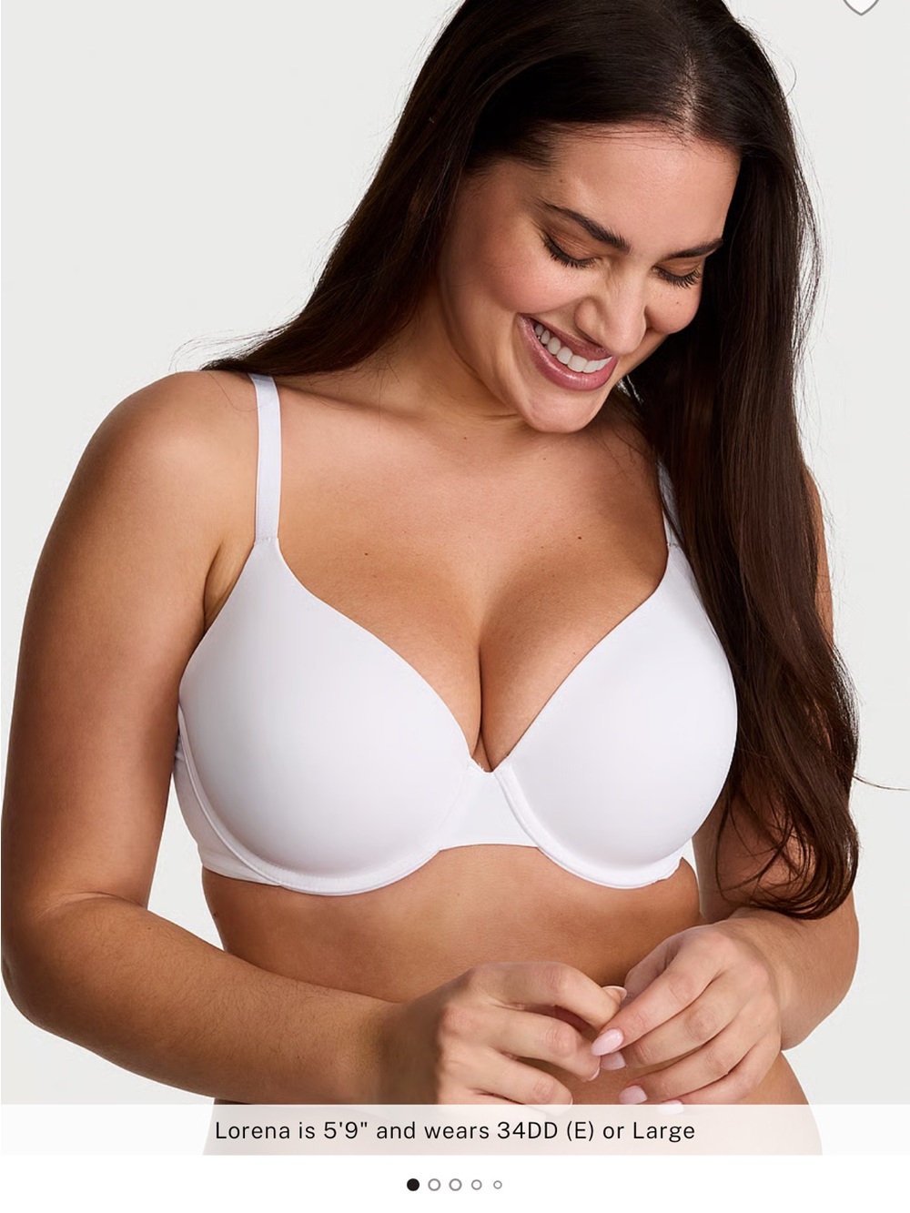 Victoria's Secret Smooth Lightly Lined Full Coverage Underwire Bra - White - 36D
